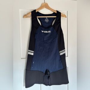 Virus Navy and Black Singlet